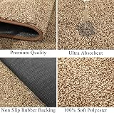 SHACOS Runner Rug 60x240 cm Hallway Non Slip Washable Brown view 2