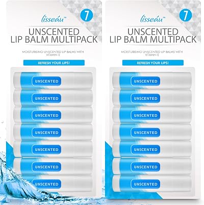 SOL 14pk Unscented Lipbalm Multipack with Vitamin E - Moisturising Lip Care