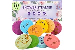 KONEUK 10 Pack Shower Steamers Aromatherapy Gifts for Women, Shower Bombs with Essential Oils, Self Care, Relaxation SPA, Stocking Stuffers and Christmas Gifts