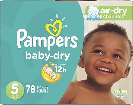 Pampers diaper Baby Dry size 5 - 78 ct (037000862253)