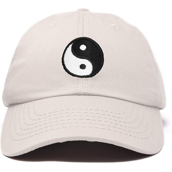 Yin Yang Dad Hat, Embroidered Baseball Cap, 100% Cotton  display picture 1