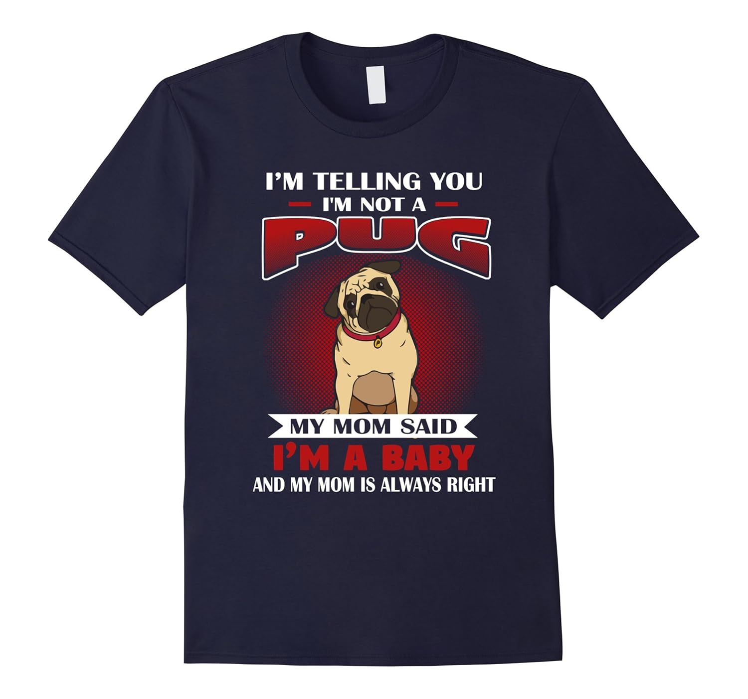 Funny Pug T-shirts-ANZ