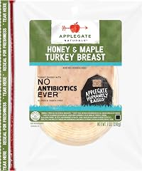 APPLEGATE NATURALS Honey & Maple Turkey Breast Sliced, 7oz | No Antibiotics Ever, Minimally Processed, No Artificial Ingredie