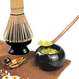 Artcome 10-Piece Japanese Matcha Tea Set Black view 4