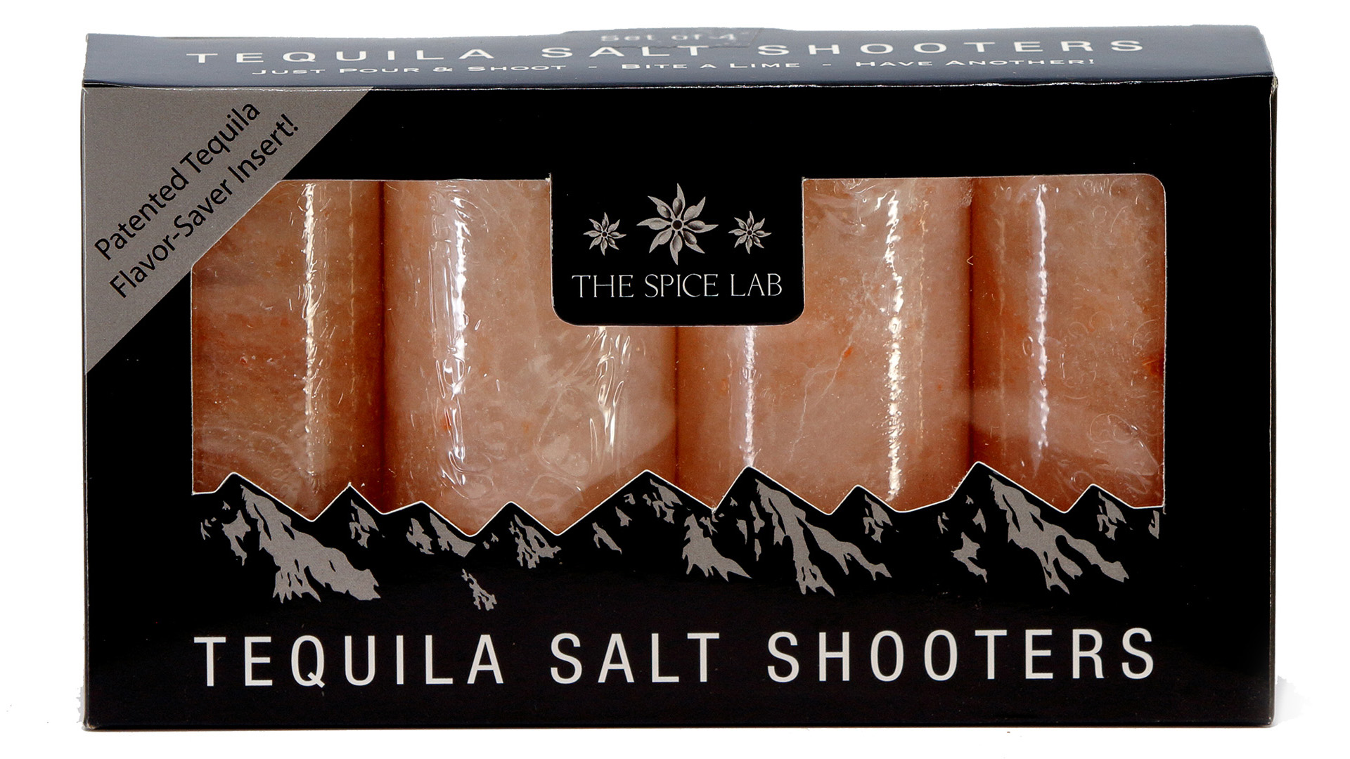 Verres à Shot En Sel De L'Himalaya Lot De 4 Avec Plateau En Bois