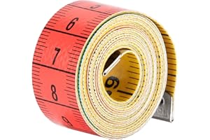 Glomora Measuring Tape, Body Measuring Tape, 1.5m Dual Sided Tape Measure Clear Markings, Lightweight & Portable for Fabric T