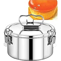 EasyShopForEveryone Stainless Steel Flan Mold 38 oz, Ergonomic Handle for Easy Lifting, Compatible with Instant Pot 3 qt…