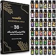 36 Pcs Essential Oils Set, Essential Oils for Diffuser, Aromatherapy, Humidifier, Diffuser Oil Scent for DIY Candle and Soap Making - Premium Fragrance Oils - Peppermint, Lavender, Frankincense
