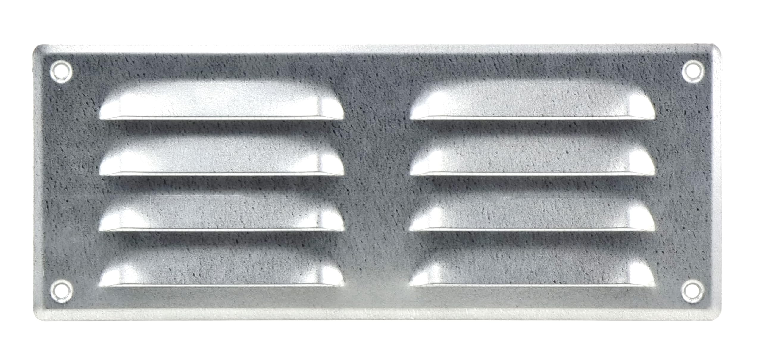 Steinberg14 Galvanised Steel 260x105mm Metal Air Vent Cover with Insect Mesh - 10x4 inch Ventilation Grille - Rectangular Air Vents for Outdoor and Indoor - Air Vent Register for Walls and Ceilings