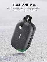 UGREEN Travel Accessories Bag Portable Cable Organiser Hard Case Black view 7