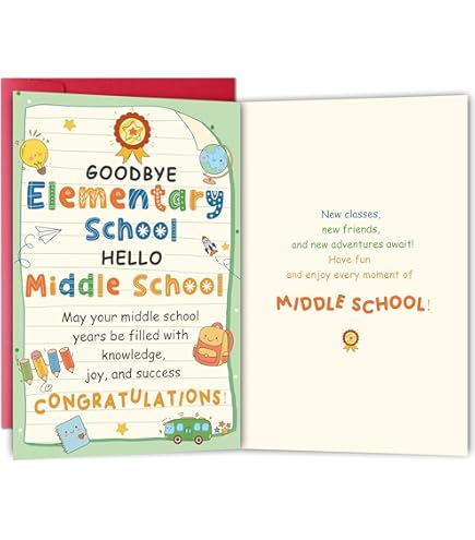 Amazon.com : Aisosiks Pop Up Graduation Card for 5TH Grade Graduation  Decorations 2026, 5TH Grade Handmade 3D Greeting Gift Card with Envelope :  Office Products