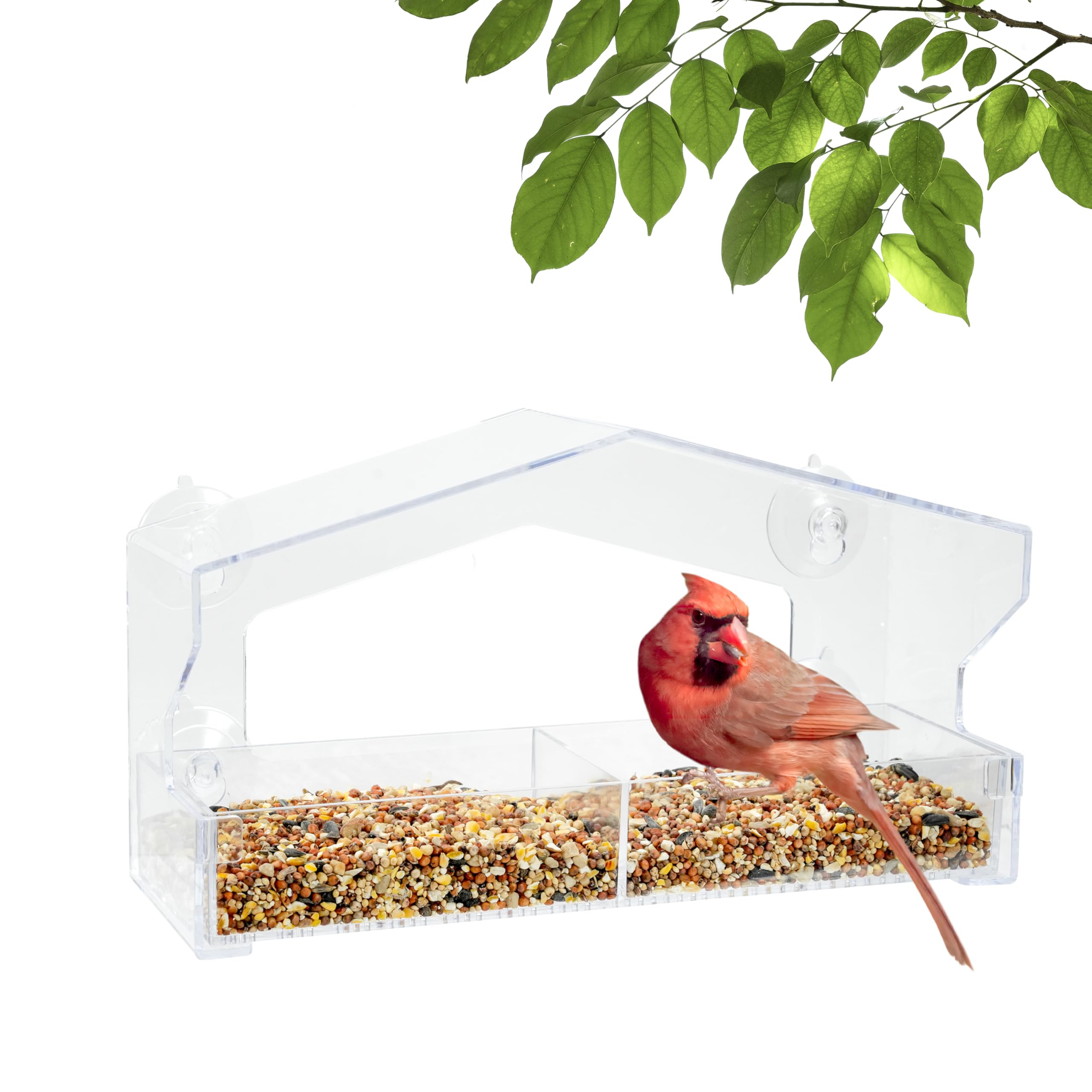 Perky-Pet 347 Window Bird Feeder – 1 Lb Capacity