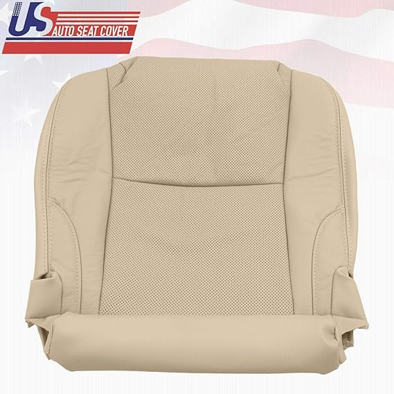 Front Driver Bottom Perforated Leather Seat Cover Tan For 2010 Lexus