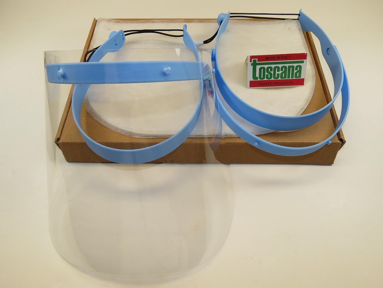 Dental Face Shield with Blue Frame Kit /2 20 Pcs Film