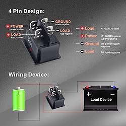 APIELE 3Pcs 2 Position Rocker Toggle Switch ON/Off
