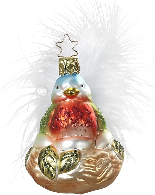 Nest Vogelmama à 8 Cm En Verre Soufflée à La Bouche Et