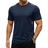 MAGCOMSEN Mens Rash Guard Short Sleeve UPF 50+ Sun UV Quick Dry Shirts Workout Swim Running Athletic T-Shirt