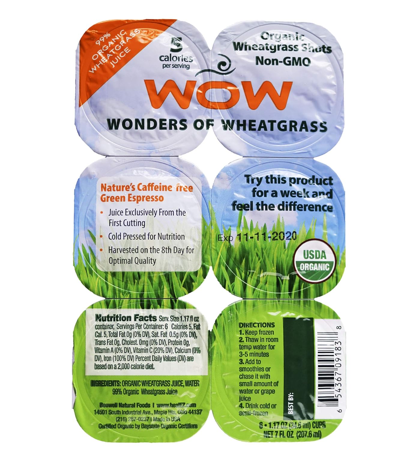 WOW Frozen Wheatgrass Juice ONLY 1.67 per Oz (84 Fl Oz