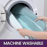 DEXI Turquoise Bath Mat 50 x 80 cm Non Slip Microfiber Ultra Absorbent view 6