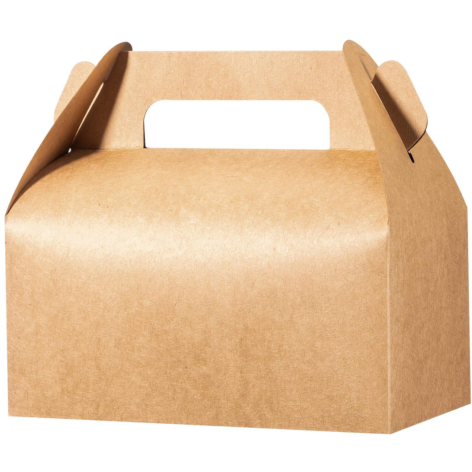 Photo 1 of UnicoPak 10 Pack Brown Gable Treat Boxes Party Favor Boxes Goodie Gift Boxes for Snacks Cookie Candy Toys Birthday Party Wedding Holidays 6.5x3.5x4 Inches