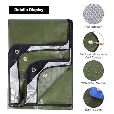 Buy Redswing Heavy Duty Reflective Survival Space Blanket Multipurpose Emergency Thermal Blanket For All Weather Green Online In Italy B07h7dr1w6