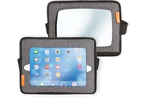 Dreambaby Reversible Car Back Seat Rear View Mirror - 2 in 1 Function - Tablet Holder & Safety Mirror - Grey