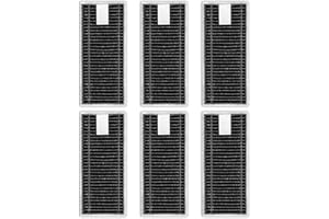BRUVISH (6 Pack) X9 Pro Omni Replacement HEPA Filters for ECOVACS DEEBOT X8 Pro Omni, X9 Pro Omni, T80 Omni, X8 OMNI, X11 OmniCyclone, X11 Pro Omni Robot Vacuum, Filters Accessories Kit, Upright Filter