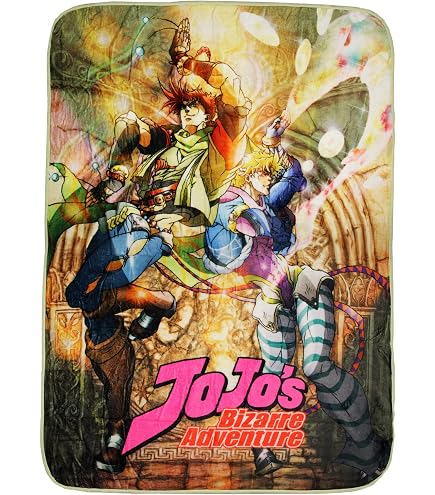 JoJo’s Bizarre Adventure Decke – Jotaro & Star Platinum, Offiziell Lizenziert, 152x117 Cm