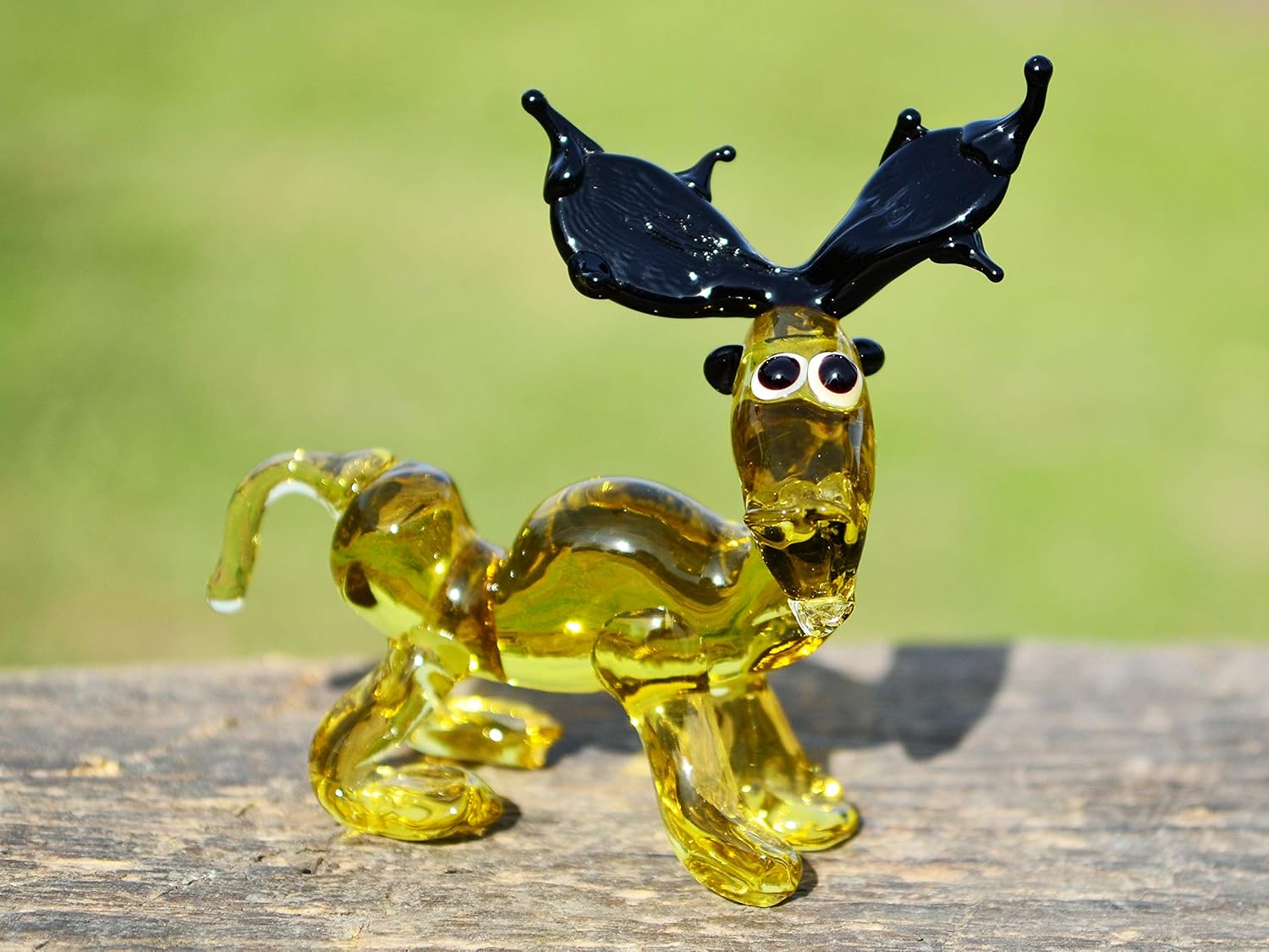 Glass Elk Figure Animals Figurine Elk Glass Elks Miniature