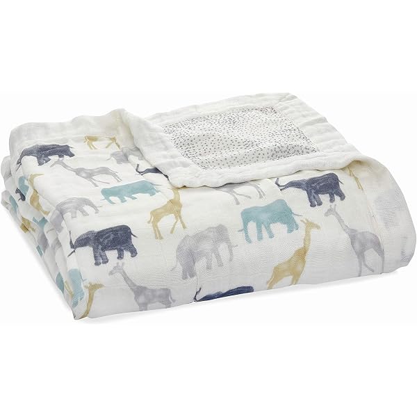 Mantas De Muselina Para Bebé Aden + Anais - Pack De 4, 100% Algodón, 112x112 Cm, Diseños Naturaleza