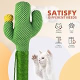 MORA PETS Tall 83cm Cat Scratching Post Cactus Sisal Ball Claw Scratcher view 2