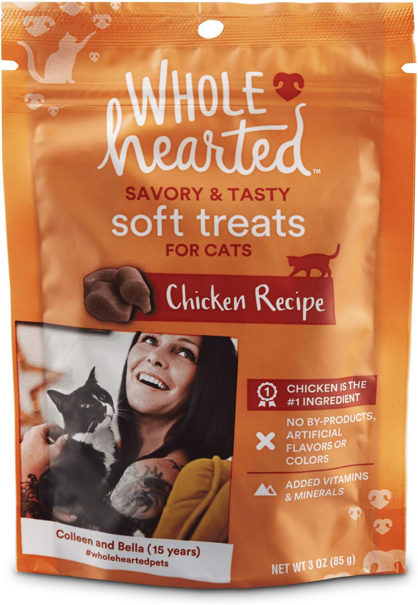 Petco Brand - WholeHearted Savory & Tasty Soft Cat Treats - Chicken Recipe, 3 OZ
