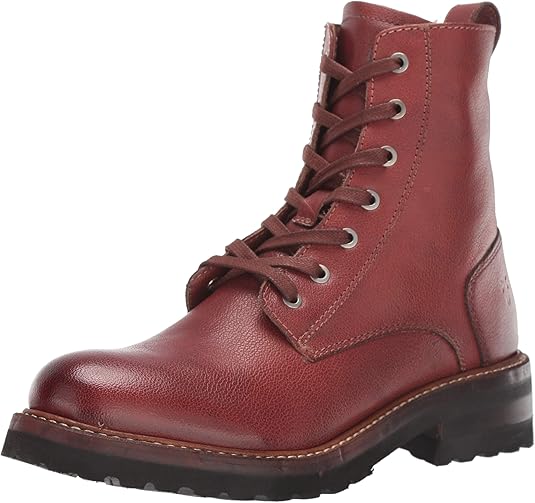 frye women's sabrina moto lace up combat boot