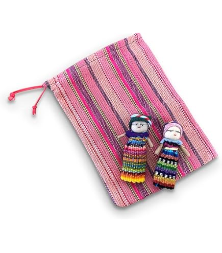 Amazon.com: Set of 3 Guatemalan Handmade Worry Doll with a