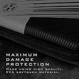 Harrows Blaze Pro 6 Dart Case Protective EVA Holds 6 Darts Fire Grey view 2