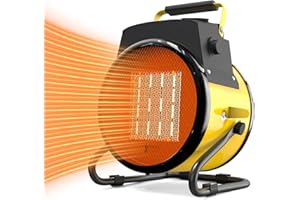 SEEYANG Outdoor Heaters,1500W Outdoor Space Heater with 3 Modes 3S Fast Heat Thermostat with Overheat Protection, Electric Heaters for Patio Garage Greenhouse