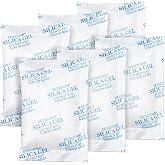 Absorbking Silica Gel Packets, 50 Gram 25 Packs Food Safe Moisture Absorbers, Desiccant Packs for Storage, Reusable Desiccant for Foods, Storage Bins, 3D Filaments, Electronics, Safes
