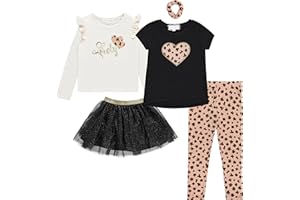 BTween Girls Kids Clothing and Accessory Set 5 Piece Mix And Match Sets