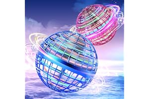 Vrainito Flying Orb Ball 2025 Upgrade, 2 Pack Hand-Controlled Flying Orb Toy, 360° Rotating Cosmic Globe Hover Ball for Kids (Blue + Purple)