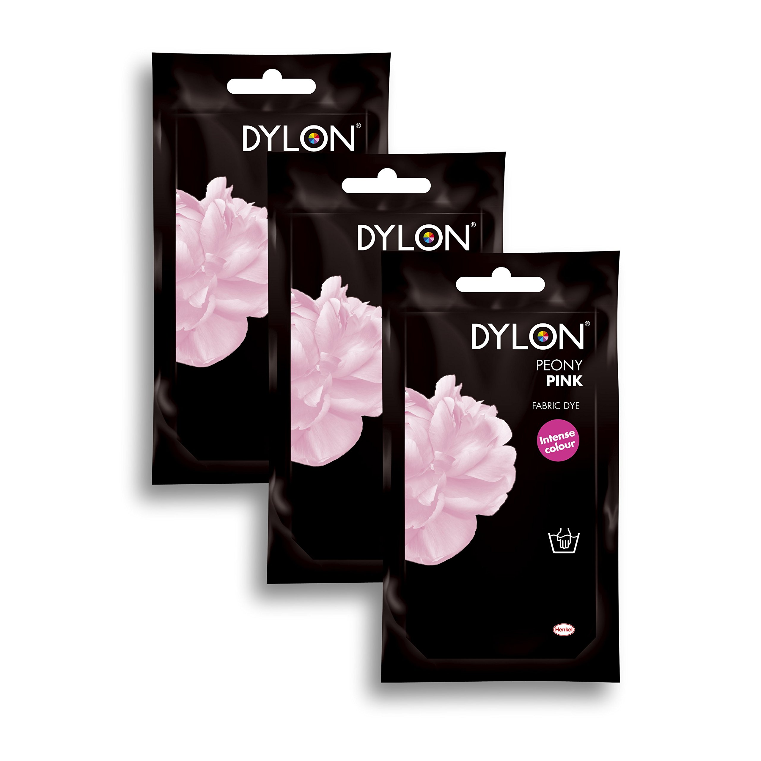 DYLON Peony Pink Hand Fabric Dye 3 Pack