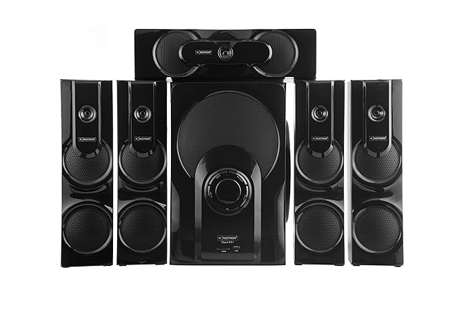 Nestron 5.1 Theater Passive Audio System Four Satellite Center Channel and 8-Inch Subwoofer(Black)