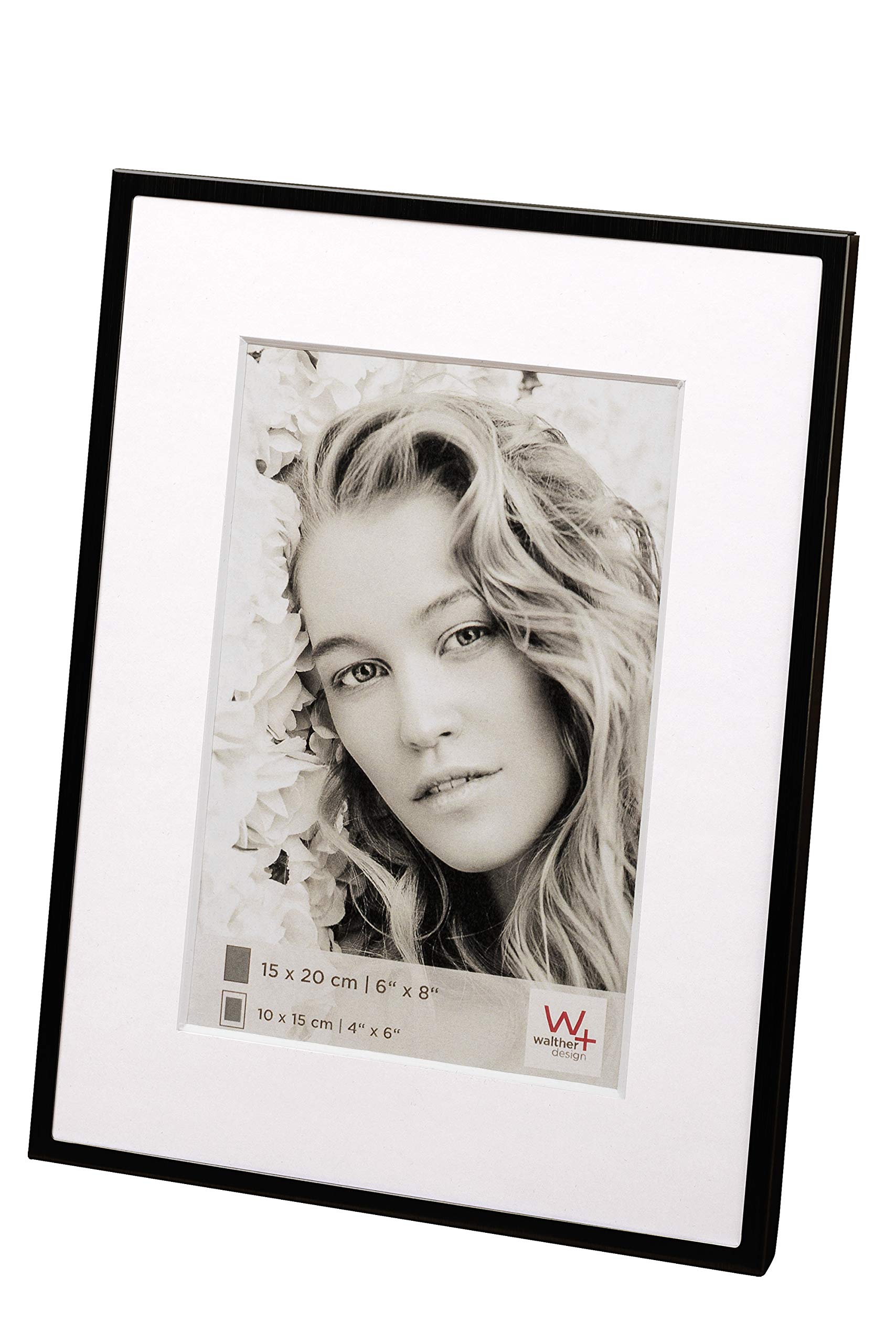 Walther design Picture Frame, Black, 4x6 inch (10x15 cm)