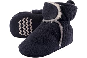 Hudson Baby Unisex Baby Cozy Fleece and Faux Sherpa Booties