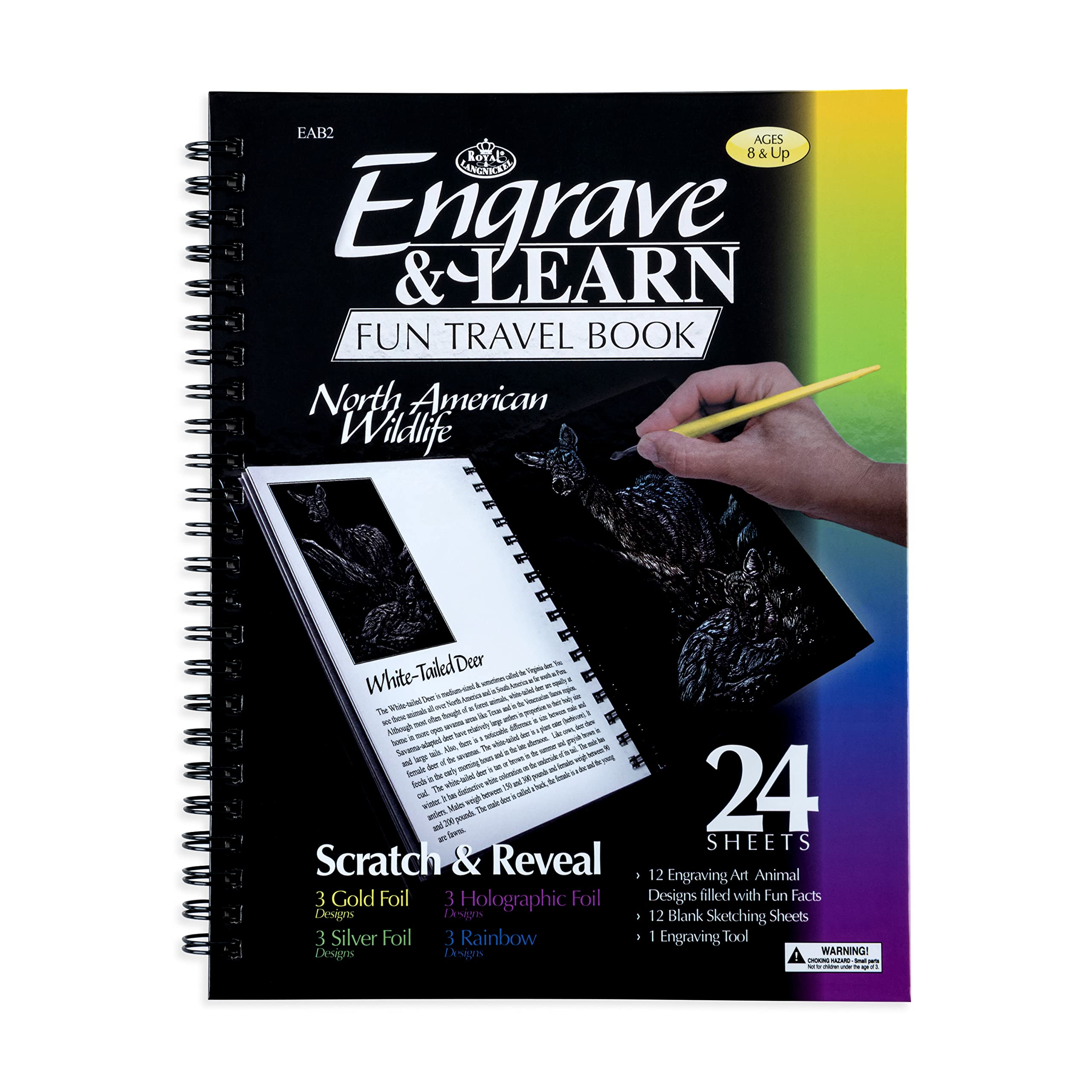 Royal & Langnickel Engrave & Learn North American Wildlife Designed Painting Set — image 1