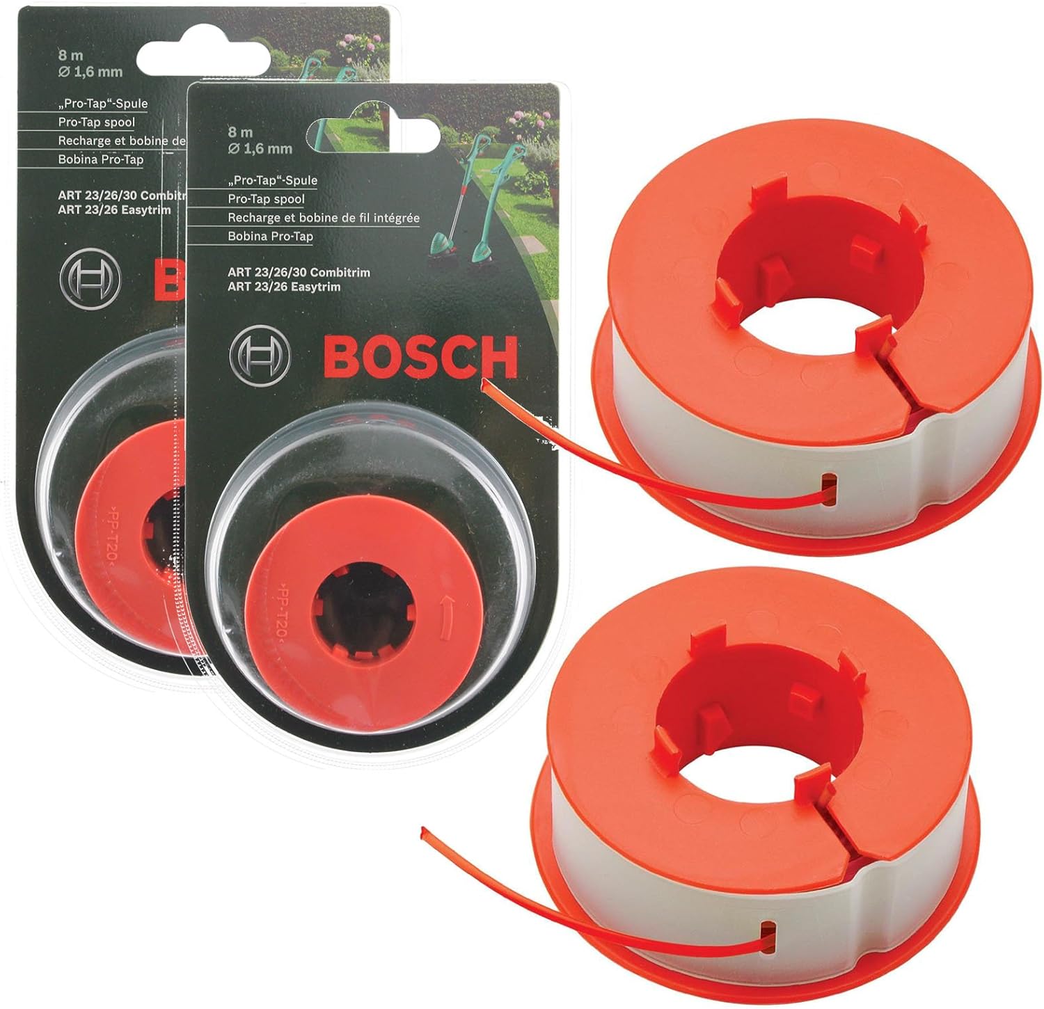 Originele Bosch ART 25 25F Strimmer/Grass Trimmer ProTap Automatic Spool Line (16m, F016800175 Originele Bosch ART 25 25F Strimmer/Grass Trimmer ProTap Automatic Spool Line (16m, F016800175