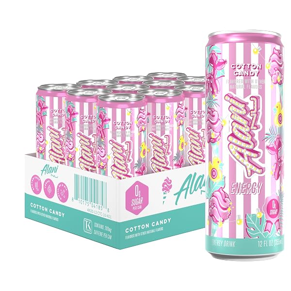 ALANI NU COTTON CANDY SUGAR FREE ENERGY DRINK...