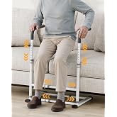 JivaJot Couch Stand Assist for Seniors, Standing Support Handle, White | Adjustable Handle for Pregnancy and Recovery; Fits Sofas with &ge;1.4 in Floor Gap, >24 in Leg Gap and Seat Height <22 in