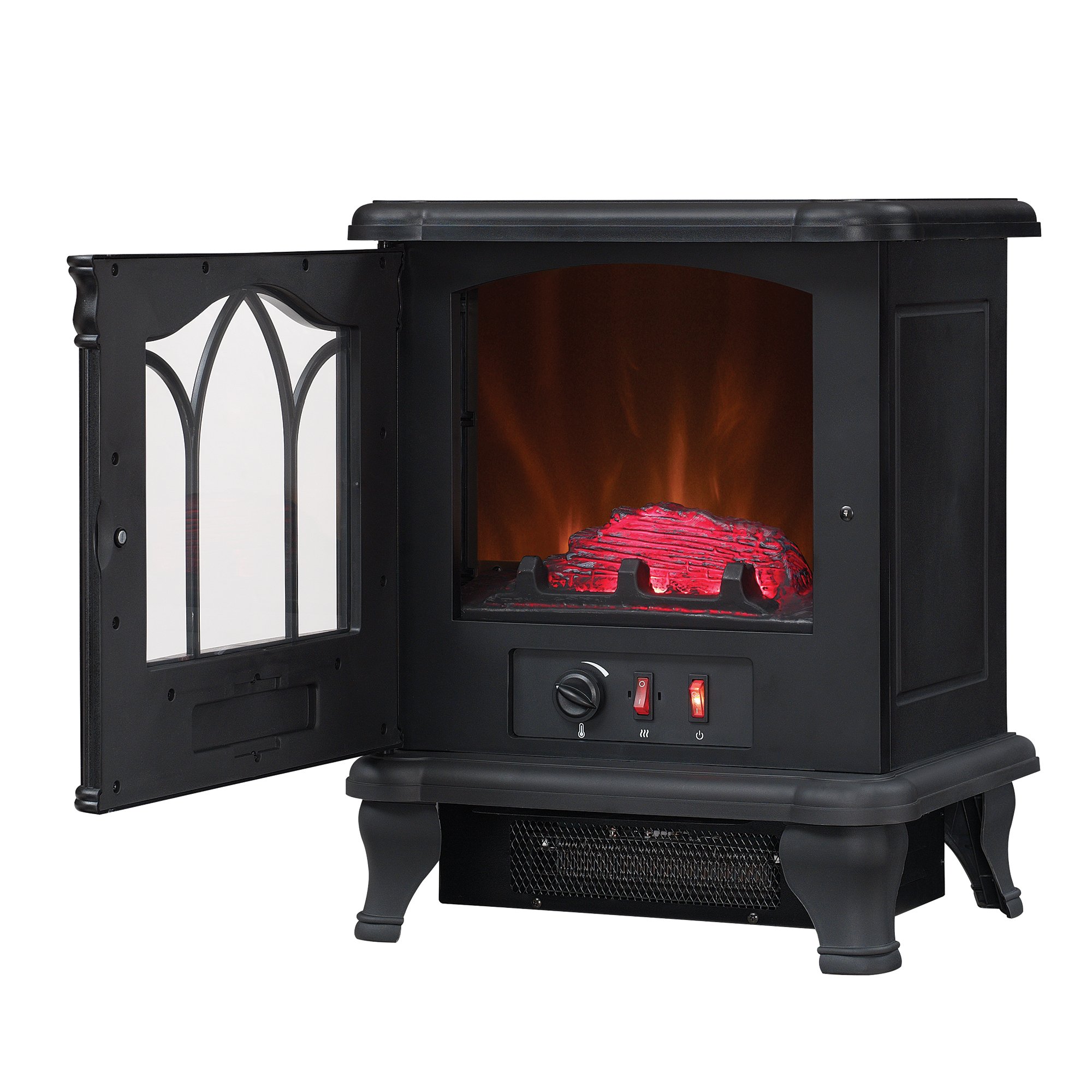 Duraflame DFS4502 Carleton Electric Stove with Heater, Black