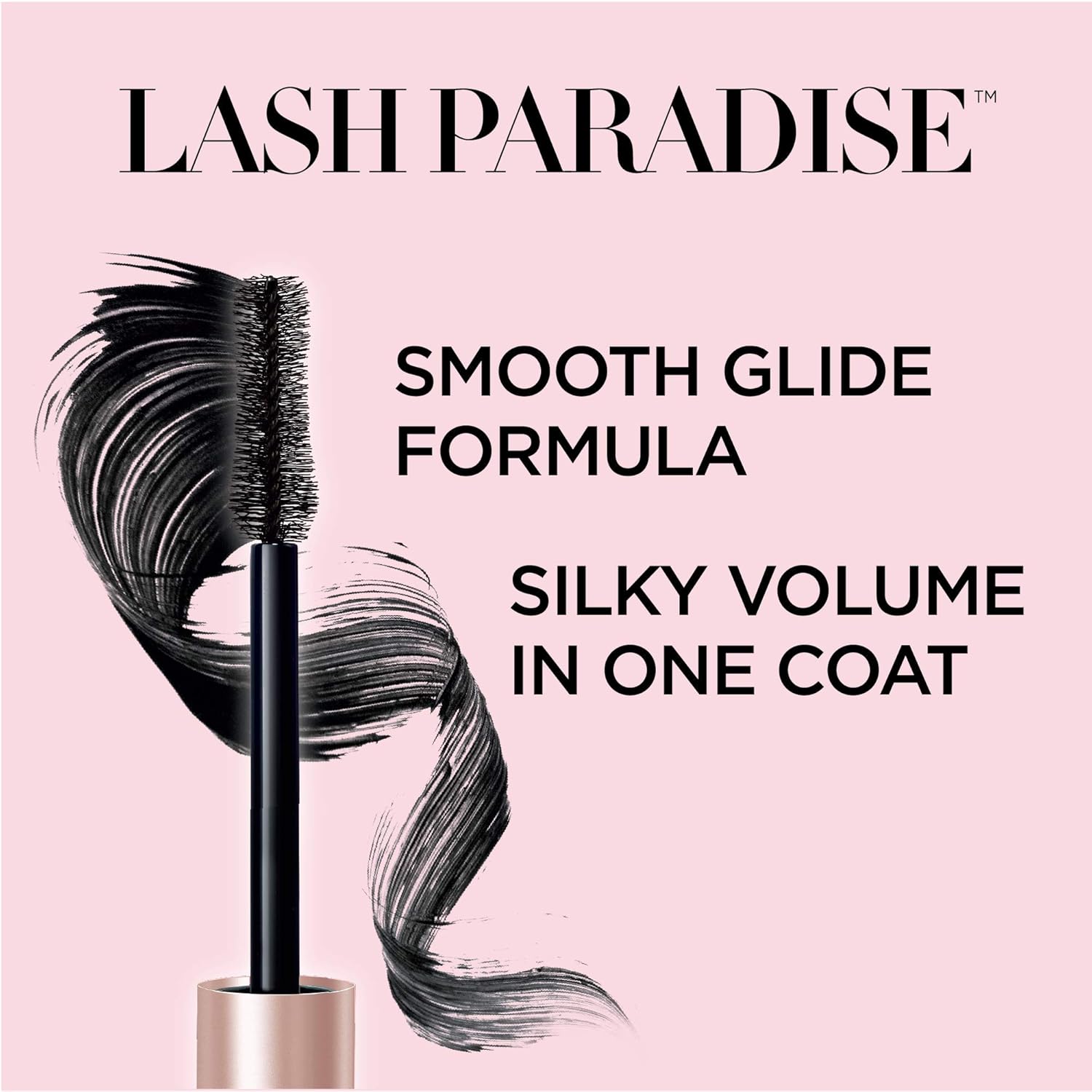 L'Oreal Paris Voluminous Makeup Lash Paradise Mascara, Voluptuous Volume, Intense Length, Feathery Soft Full Lashes, No Flaking, No Smudging, No Clumping, Blackest Black, 1 Count: Beauty
