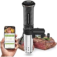 KitchenBoss WiFi Sous-Vide Cooker 1100W：Professional Cuiseur Sous Vide Precision Cooker, Immersion Circulator IPX7 Waterproof